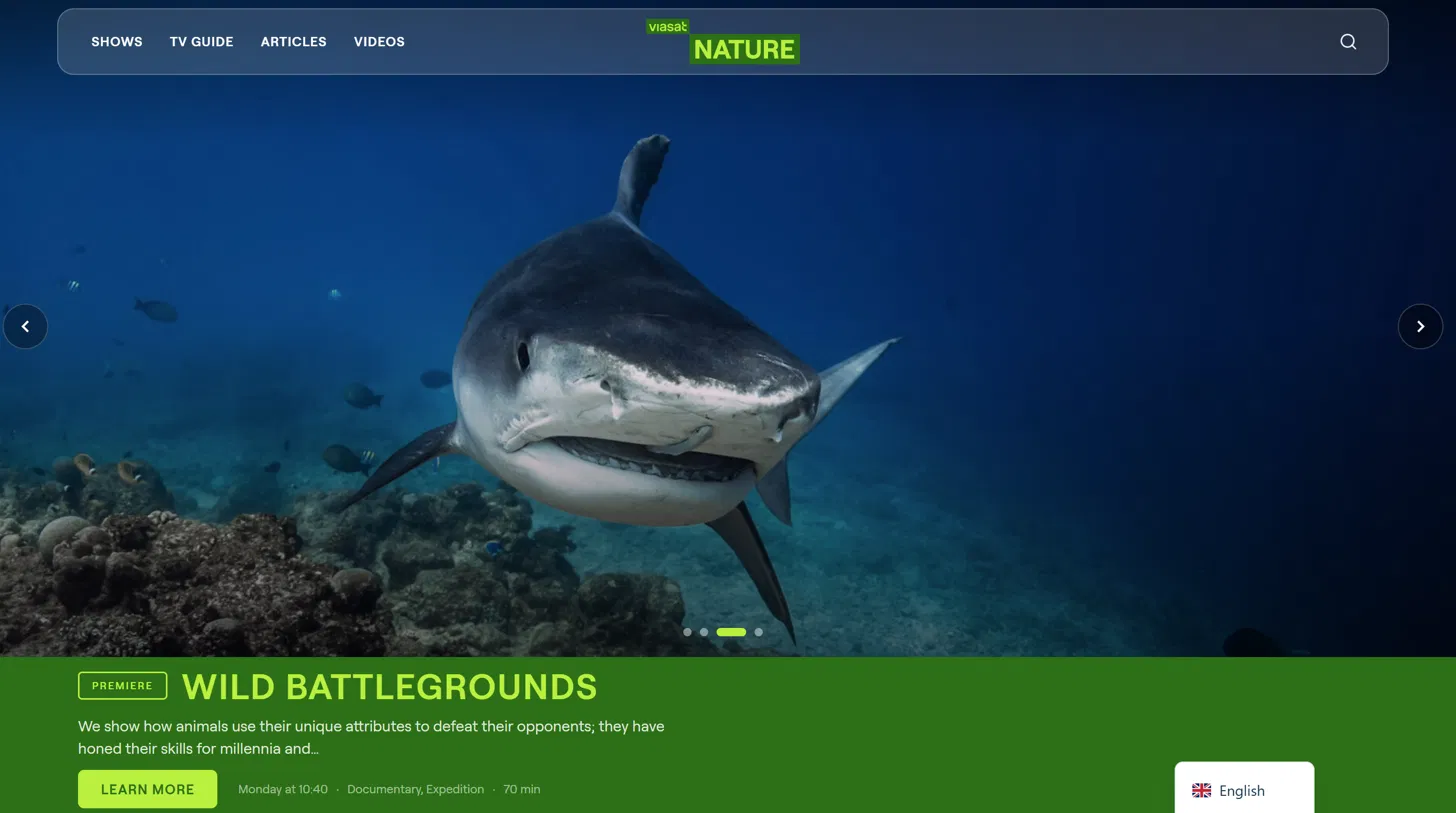 Viasat Nature Portfilio | Fire Up Design